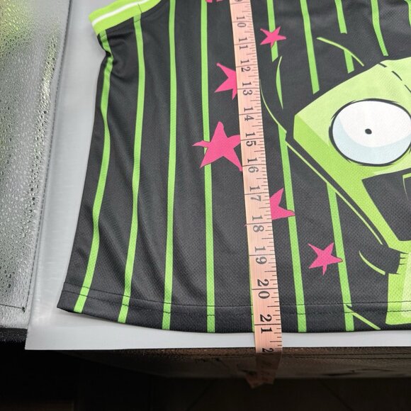 Invader Zim GIR Screaming Striped Juniors Jersey Tank Top LARGE New - Picture 7 of 10